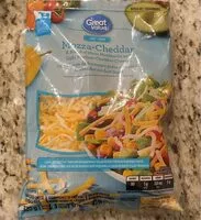 Mängden socker i Light Mozza-Cheddar Shredded Cheese