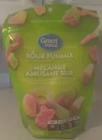 Mängden socker i Sour Funmix