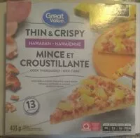 Mängden socker i Thin & Crispy Hawaiian Pizza