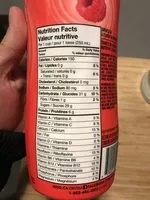 Mängden socker i Iögo smoothie fraise-framboise