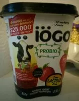 Mängden socker i Yogourt Iogo Probiotique 2.5% Sans Lactose (fraises)