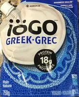 Mängden socker i Greek Yogurt Plain 0% M. F.