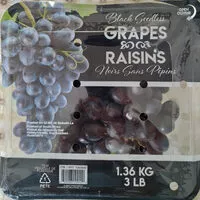 Mängden socker i Black seedless grapes