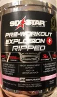 Mängden socker i Preworkout explosion ripped