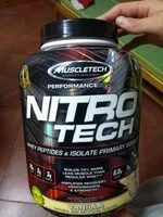 Mängden socker i NitroTech whey protein powder - Vanilla