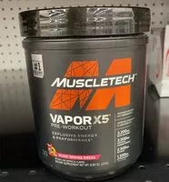 Mängden socker i MuscleTexh Vapor X5