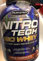 Mängden socker i Nitrotech, iso whey