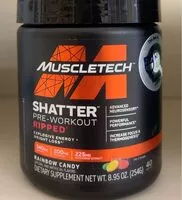 Mängden socker i Shatter Pre-Workout Ripped