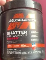 Mängden socker i shatter pre-workout ripped