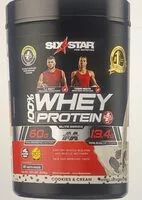 Mängden socker i Six star whey protein powder
