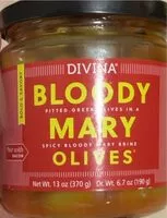 Mängden socker i Bloody mary olives