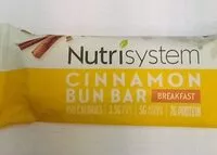 Mängden socker i Cinnamon bun bar nutrisystem