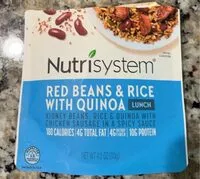 Mängden socker i Nutrisystem Red Beans and Rice with Quinoa