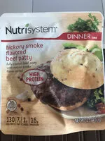 Mängden socker i Hickory smoke flavored beef patty