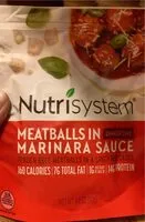 Mängden socker i Meatballs and marinara sauce