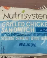 Mängden socker i Grilled chicken sandwich