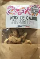 Mängden socker i Noix de Cajou