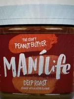 Mängden socker i Manilife Deep Roast Crunchy Peanut Butter 295G