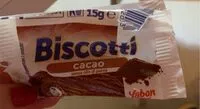 Mängden socker i Biscotti cacao
