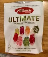 Mängden socker i Ultimate 8 flavor gummi bears