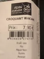 Mängden socker i Croquant wakamé