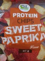 Mängden socker i Protein chips sweet paprika