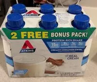 Mängden socker i Atkins creamy cinnamon swirl shake