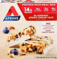 Mängden socker i Protein-rich blueberry greek yogurt meal bars