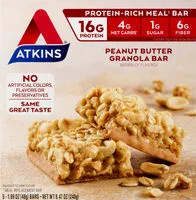 Mängden socker i Peanut butter granola protein-rich meal bar
