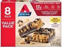 Mängden socker i Protein-rich meal bar chocolate chip granola keto friendly