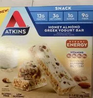 Mängden socker i Honey Almond Greek Yogurt Bar