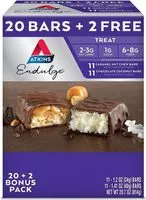 Mängden socker i Endulge treat piece variety