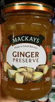 Mängden socker i Ginger preserve