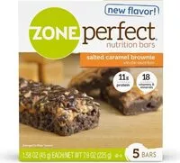 Mängden socker i Salted caramel brownie nutrition bars