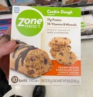 Mängden socker i Zone Perfect peanut butter chocolate chip cookie dough