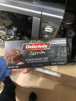 Mängden socker i Turrón Negro 70%
