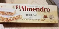 Mängden socker i El Almendro Turron Crunchy Almond, Snack Pack