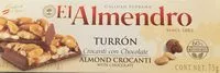 Mängden socker i El almendro, turron almond crocanti with chocolate