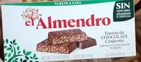 Mängden socker i Turrón de chocolate crujiente