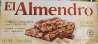 Mängden socker i Turron crocanti chocolate