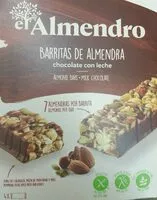 Mängden socker i Barritaa de almendra, chocolate con leche