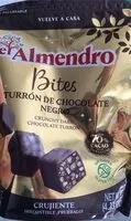Mängden socker i Bites turron de chocolate negro
