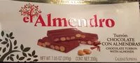 Mängden socker i Turron de chocolate con almendras