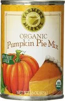 Mängden socker i Organic pumpkin pie mix