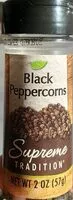 Mängden socker i Black Peppercorns