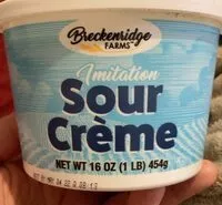 Mängden socker i Imitation sour creme