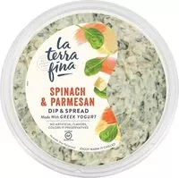Mängden socker i Greek yogurt spinach parmesan dip & spread