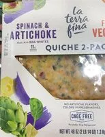 Mängden socker i Spinach and artichoke quiche