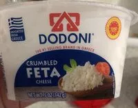 Mängden socker i Dodoni crumbled feta cheese