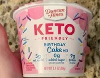 Mängden socker i birthday cake mix